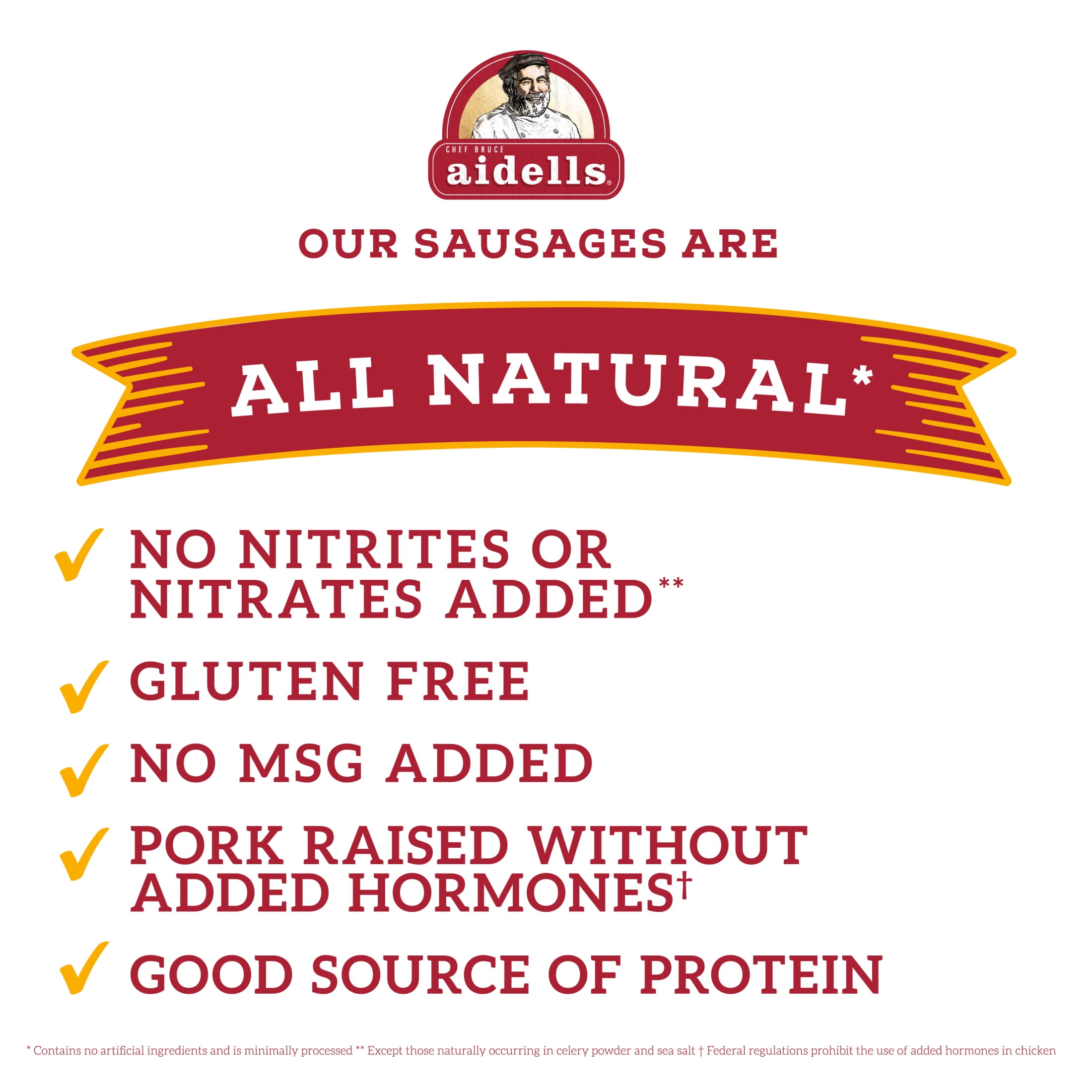 Aidells All Natural Cajun Style Andouille Smoked Pork Sausage Links, 12, oz, 4 Count