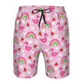 thumbnail image 3 of Fotbe Cute Flamingo Trajes de Baño Estampados para Hombre, Shorts de Verano de Secado Rápido, Ropa de Playa, Bañadores-X-Large, 3 of 6