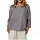 thumbnail image 3 of Ropa de trabajo,Camiseta informal estampada de manga 3/4 para mujer, corte holgado, poliéster, cuello redondo, para uso diario, sopatenor, 3 of 9