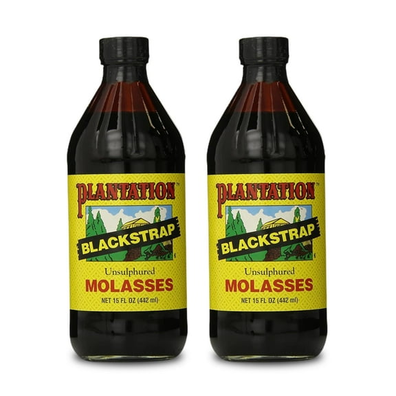 Plantation Blackstrap Molasses Bottle 15 oz (Pack of 2)