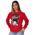 thumbnail image 3 of Cool Kanji Style Betty Boop Love Women Plus Size Long Sleeve Graphic Tee Brisco Brands 3X, 3 of 5