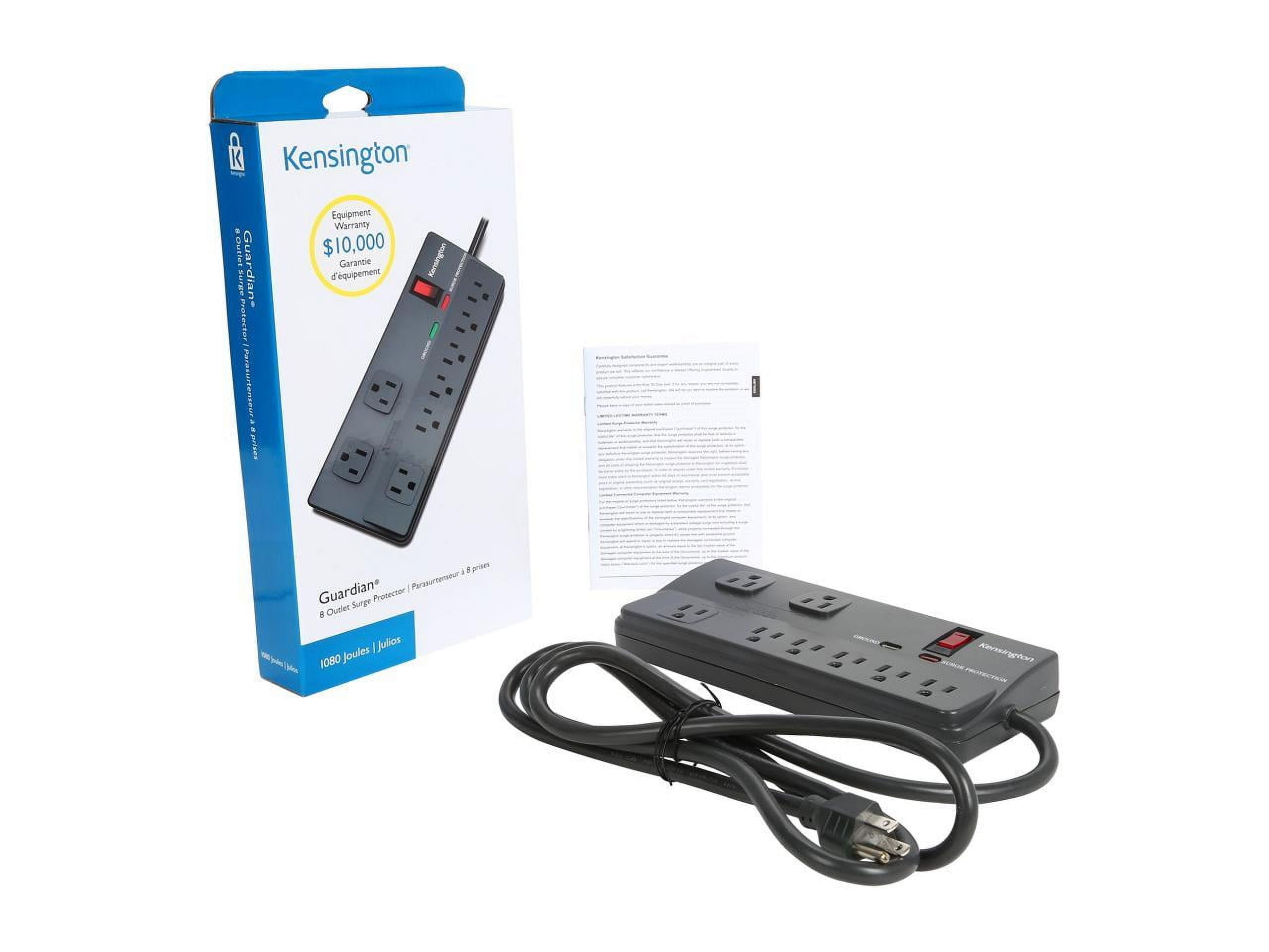Kensington GuardianÂ® 8-Outlet Surge Protector
