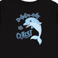 thumbnail image 4 of Inktastic Dolphin-itely the Cutest Boys or Girls Long Sleeve Toddler T-Shirt, 4 of 5