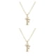thumbnail image 1 of Jumpingount Collar con letras para mujer, decoración para el cuello, adorno para vestir, colgante con alfabeto brillante, accesorio de moda, F 2piezas, 1 of 6