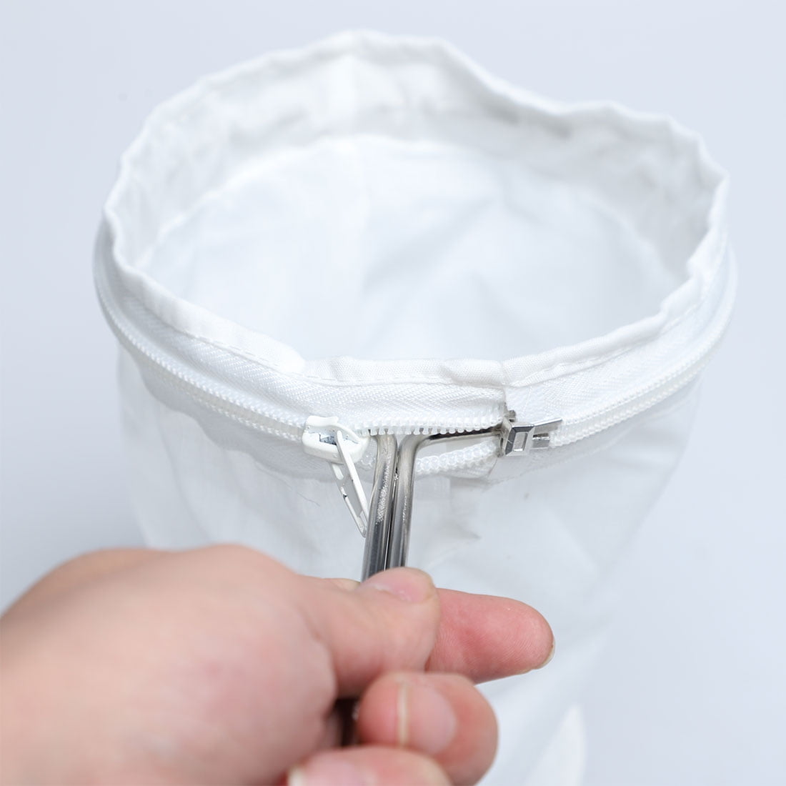 Unique Bargains Stainless Steel Handle Cloth Sock Coffee Tea Strainer Filter 5 Inch
