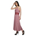 thumbnail image 4 of Moomaya WoMen's Sleeveless Maxi Dress With Trim Lace Spaghetti Strap Summer Wear, 4 of 6