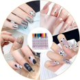 thumbnail image 3 of 12 Colors Colorful Nail Pen DIY Handmade Nail Flower Needle Pen Hook Pen Greeting Card Nail Graffiti Pen (0.5mm Tip), 3 of 5