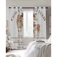 thumbnail image 3 of Beige Farm Animals Blackout Curtains 84 Inches Long, Cow Farmhouse Thermal Insulated Black Out Curtains, Darkening Window Curtain Drapes for Bedroom Living Room 42"x84" 2 Panels, 3 of 9