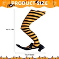 thumbnail image 3 of PPKVUFD Set of 2 Halloween Wicked Witch Legs Prop Halloween Indoor Outdoor Lawn Yard Patio Decor Party Decorations Home Decor, 3 of 6