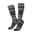 thumbnail image 2 of Women's Knee High Socks Distressed Thin Blue Line Flag Outdoor Casual Tube Socks, 2 of 7