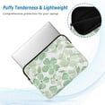 thumbnail image 2 of FORMRS 13-13.3 inch Laptop Sleeve Case Soft Carrying Quilted Computer Bag Cover, Green Floral, 2 of 7