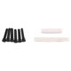 thumbnail image 1 of 6 String Acoustic Guitar Bone Bridge Saddle and Nut and 6pcs Ebony Guitar Bridge Pins White+Black, 1 of 5