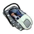 thumbnail image 2 of Car seat Covers for baby, Baby carseat Cover canopy, door open with flap cover, Thick Padded, perfect for winter, Grey cloud;, 2 of 7