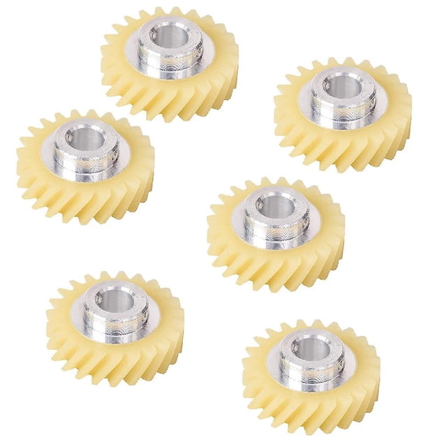 6 unidades W10112253 mezclador de engranaje de gusano para mezcladores Kitchenaid Whirlpool Afortunado Sencillez