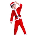 thumbnail image 4 of Disfraz de Papá Noel de Navidad para , traje de Papá Noel, ropa de , vestidos elegantes para fiesta de Navidad, Cosplay, accesorio de f chico 160cm Macarena Disfraz de Papá Noel, 4 of 8