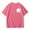 Hot Pink, variant on Boys Shirts Letter Print T Shirt Short Sleeve Crewneck Girls Blouse Toddler Girls Pink Shirts Boys T Shirts 3-4 Years