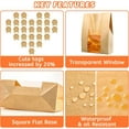 thumbnail image 2 of 200 Pcs Bread Bags for Homemade Bread, Sourdough Paper Bags With Window, 50% Thicker 13.7x8.2x3.7in, A Large Bakery Bag Used for Storage Sourdough & Snacks, 210 Cute Sealing Stickers With Ties, 2 of 5
