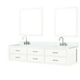 thumbnail image 3 of Double 84 In. W Bath Vanity With Quartz Top, Faucet Included, 36 Mirrors - Contemporary Bathroom Furniture W, White Quartz, , Sophisticated Decoration, 3 of 5