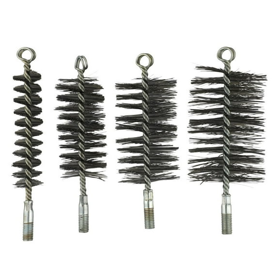 4Pcs Chimney Brush Boiler Brush Steel Wire Tube Brush For Chimney Dryer Pipe Fireplace Inner Wall Cleaning Tools 30/50/65/80Mm