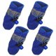thumbnail image 1 of 4 Pcs Waterproof Anti Dog Boots All Seasons Pet Booties For Small to Medium Dogs Size XS (Blue), 1 of 4