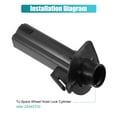 thumbnail image 6 of Unique Bargains Spare Tire Hoist Lock Cylinder Tube for Chevrolet for Cadillac Escalade for Chevrolet Suburban 15922078, 6 of 7
