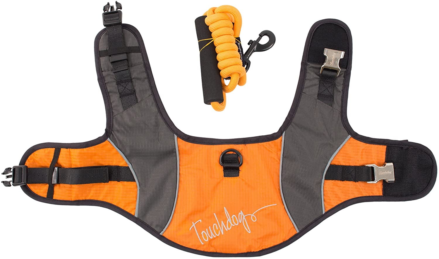 Touchdog Reflective-Max 2-in-1 Premium Performance Adjustable Dog Harness and Leash