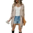 thumbnail image 2 of Eyicmarn Women Knit Cardigan, Long Sleeve Pentagram Fall Jacket Outwear Tops with Pockets for Casual, 2 of 9