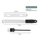 thumbnail image 3 of Lemon Zester & Cheese Grater, Professional Zesting tool for Parmesan, Citrus, Ginger, Nutmeg, Garlic, Chocolate, Fruits, Razor-Sharp Stainless Steel B, 3 of 4
