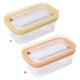 thumbnail image 5 of Naiovety Caja de almacenamiento para rebanadora de mantequilla, resistente a altas temperaturas, contenedor rebanador de conservación duradero Cocina y Comedor amarillo, 5 of 6