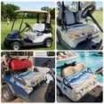 thumbnail image 6 of Golf Cart Seat Covers for 2 Seater,Coastal Blue Microfiber Cart Seat Towel Blanket,Starfish Beach Ocean Shell Sand Painting Absorbent Breathable Non Slip Bench Seats Protector for Golf Course 51"x31", 6 of 9