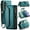 Green, variant on Crossbody for Samsung Galaxy A15 Case Wallet【RFID Blocking】with 10-Card Holder Zipper Bills Slot, Soft PU Leather Magnetic Shoulder Wrist Strap for Samsung Galaxy A15 Wallet Case Women