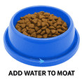 thumbnail image 3 of Ant-Proof Pet Food & Water Bowls – Moat Design Dish Set for Dogs & Cats – 2 Pack BPA-Free FDA PP – Prevents Ants & Insects – Easy Clean, Portable, Safe for All Pets (Pack 2) (Blue, 20oz), 3 of 5
