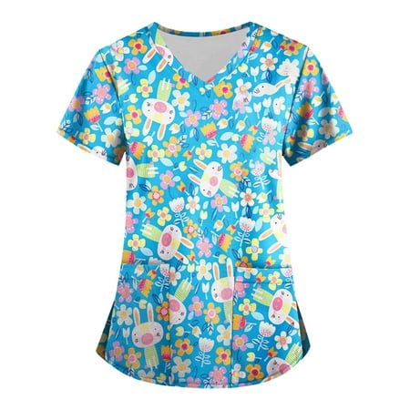 

Fragarn Comfort Scrubs Women s Grey Owls V Neck Scrub Top