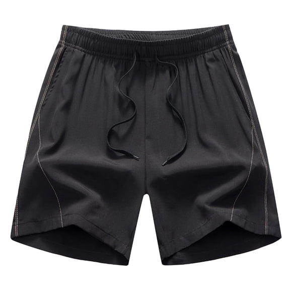 Gym Shorts Men Solid Color Drawstring Summer Casual Multiple Pockets Outdoor Travel Workout Shorts Men
