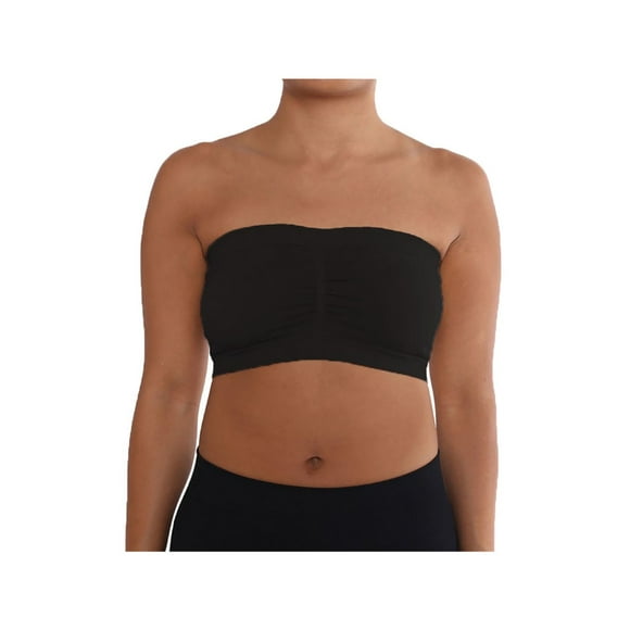 SLM Soutien-Gorge Sans Bretelles Grande Taille pour Femmes Noir