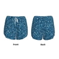 thumbnail image 3 of KLL Blue Glitter Pattern Shorts Women,Athletic Shorts High Waisted Running Shorts Pocket Sporty Short Gym Elastic Workout Shorts-X-Large, 3 of 7