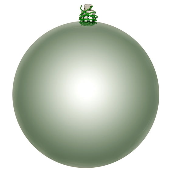 Vickerman 2.75" Frosty Mint Shiny Ball Ornament, 12 per Bag
