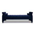 thumbnail image 1 of Eliza Roll Arm Sofa Bed with Bolster Pillows, Navy Blue, 1 of 10