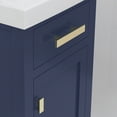 thumbnail image 6 of Water Creation Mia 18" Wood Single Bathroom Vanity in Monarch Blue/Gold, 6 of 8