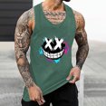 thumbnail image 2 of XIAOCHA Cartoon Print Tank Top For Men Sleeveless Crew Neck Workout Casual Muscle Shirt, 2 of 4