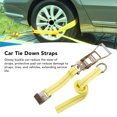 thumbnail image 4 of Car Tire Straps,  Proof Coating 4PCS Tire Tie Down Straps Polyester Ribbon  for Truck UTV SUV Pickups, 4 of 8