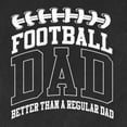 thumbnail image 5 of Wild Bobby, Football Dad Better Than a Regular Dad Father's Day Mens Premium Tri Blend Tee, Vintage Black, Small, 5 of 6