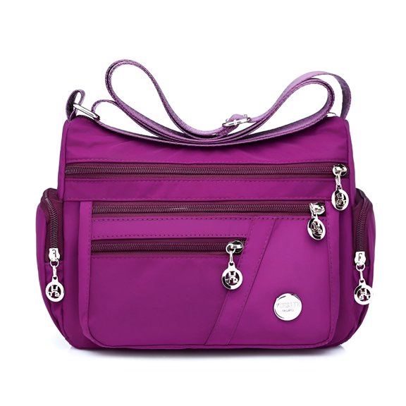 GASTROPOD Women Multi Pockets Crossbody Bag Waterproof Nylon Single Shoulder Bag Travel Purses and Handbags