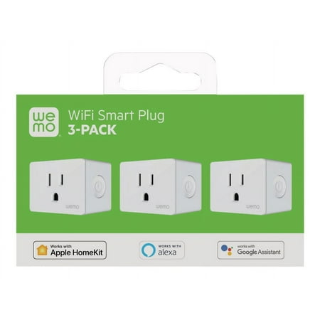 WeMo - WiFi Smart Plug 3-Pack - White