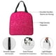thumbnail image 4 of Easygdp Rose Red Glitter Bolsa Térmica Premium - Tela Oxford Impermeable, Gran Capacidad, Bolsillo Frontal, Unisex para Trabajo, Escuela, Actividades al Aire Libre y Picnics, 4 of 8