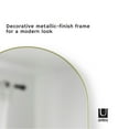 thumbnail image 3 of Umbra Hubba Arched Leaning Mirror (Brass) Bundle with Umbra Hub Oval Mirror (Black, 18 x 24 Inch) (2 Items), 3 of 7