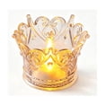 thumbnail image 2 of Aaihamo Vintage Glass Candle Holder, LED Electronic Candle Light, Ambient Desktop Decoration Night Light for Wedding, Party and Home Decor, 2 of 6