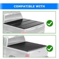 thumbnail image 5 of 2 PACK Adjustable Low Profile Trucks Bed Rack Cross Bar fit for Full-Size&Mid-Size, Adjustable length of 53-73 inches, Maximum load capacity of 600 lbs/pcs, Black, For Dodge Ram/Chevy/Ford/Toyota Tun, 5 of 12