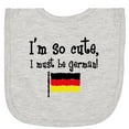thumbnail image 2 of Inktastic So Cute German Newborn Bib, 2 of 3