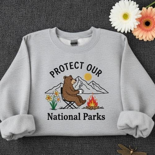 Protect National Parks Sweatshirt, Respect the Locals, Granola Girl Shirt Respect the Local Wildlife T Hiking Tshirt Camping Clothes